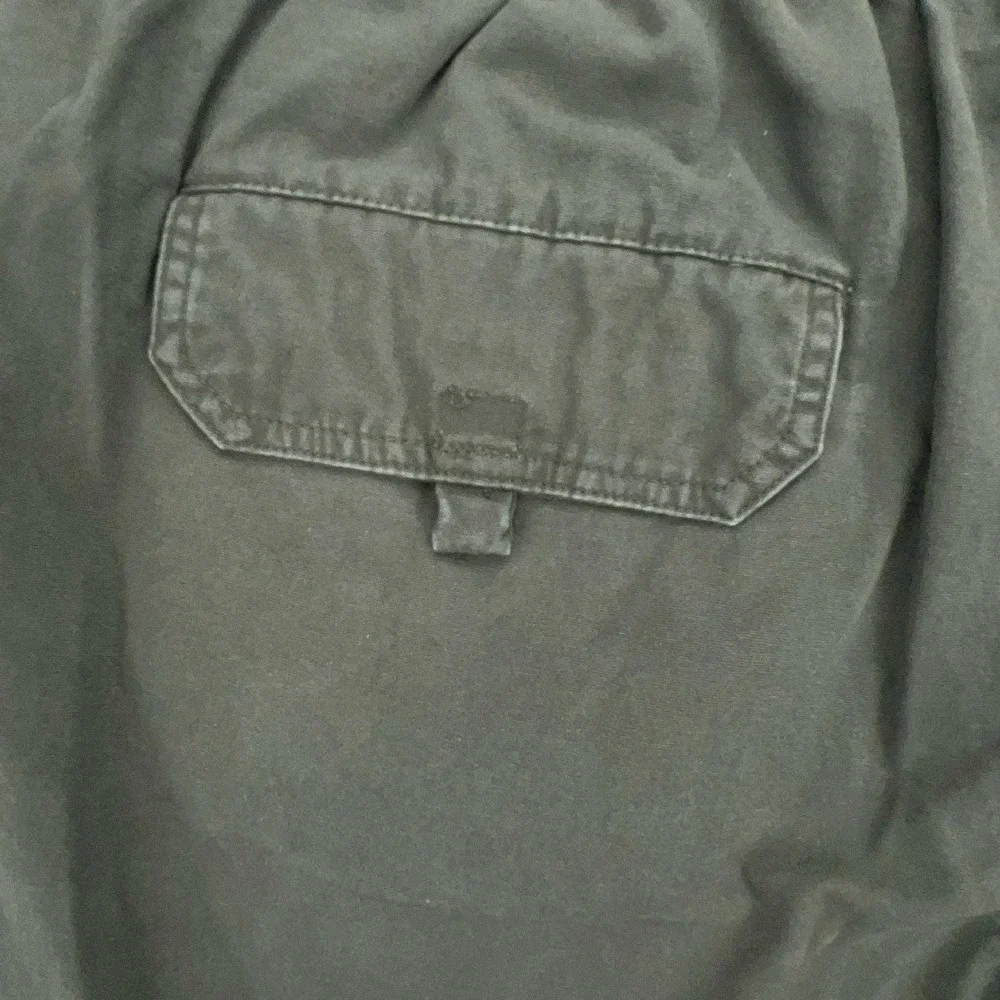 Basic Editions Mens Cargo Shorts Olive Green Elastic Waist‎ Cotton XXL